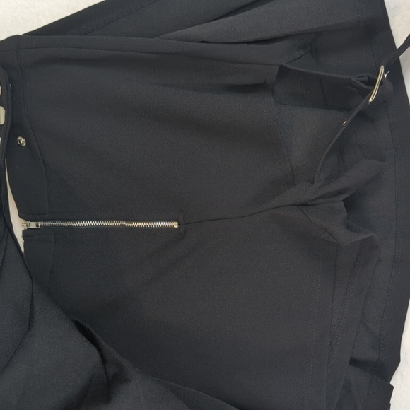 K Too Punk Gothic Pleated Buckle Schoolgirl Mini Skirt S - Picture 4 of 5